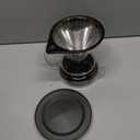 Pour Over Coffee Maker  Borosilicate Glass Dripper with Stainless Steel Reusable Filter, Manual Eco Brewer, Plastic-Free Non-Toxic Coffee Station, Innovation Infuser for Daily Brewing