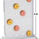Fun Express Large Cardboard Donut Wall 27" x 20" Donut Display Stand for Weddings Parties Events & Buffets Holds Multiple Donuts Easy to Assemble & Reusable Perfect for Dessert Table 1 Piece