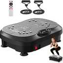 Vibration Plate Exercise Machine for Lymphatic Drainage with 200 Levels, Whole Body Fitness Workout Equipment Stand Shake Board Sport Gym for Weight Loss Fat Burner for Women Men