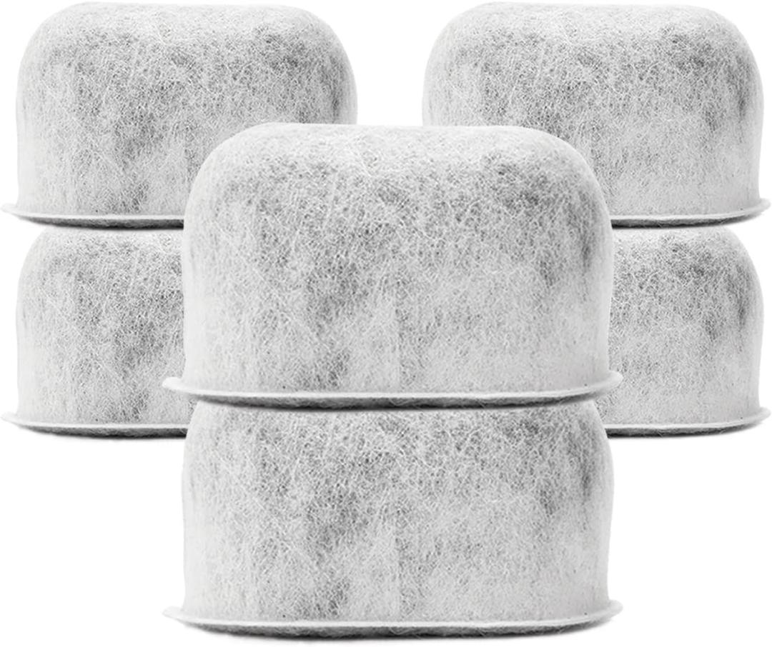 Pack of 6 Replacement Charcoal Water Filters By Housewares Solutions for Keurig Brewers - Keurig Compatible Water Filter Cartridges Universal Fit (NOT CUISINART) for Keurig 2.0 & 1.0 Coffee Makers