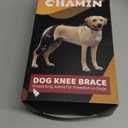 CHAMIN Adjustable Dog Knee Brace for Torn ACL Hind Leg, Support for Tear Ligament, Osteoarthritis, Rear Leg Limp, Recovery After Surgery, et(Right Leg, L)