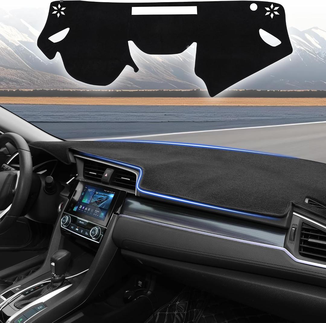 YYCKE Dash Cover Mat Custom Fit for 2023 2022 2021 2020 2019 2018 SU-BA-RU Crosstrek Accessories Dashboard Pad Carpet Protector