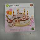 Tender Leaf Toys - Chocolate Birthday Cake - Pretend Play Food Toy with Candles and Plate, Birthday Party Decoration or Gift for Kids - Develops Social Skills and Imaginative Play for Kids - Age 3+