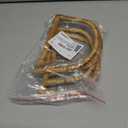 4pcs Purse Handles D Shaped Wood Handbag Handles Ring Replacement for Handcrafted Handbag DIY Bags Accessories (Random Color)