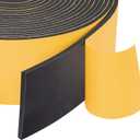 Yotache Neoprene Weather Stripping 2" W X 1/8" T (New Adhesive Craft), Self Adhesive Foam Rubber Seal Strip Tape for Door and Window, 16 Ft Length