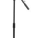 OnStage On-Stage MS7411B Short Drum/Amp Tripod Microphone Stand with Boom, Black