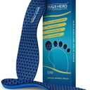 Walkhero Arch Support Insoles - Plantar Fasciitis Orthotic Shoe Inserts with Everyday Comfort and Support, Relieve Foot Pain and Flat Foot (Mens 6-6 1/2 | Womens 8-8 1/2 Blue) (Mens 6 - 6 1/2 | Womens 8 - 8 1/2, Blue)