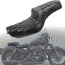 MOJILIN MotorcycleSeats fit Sportster Seat for Harley Sportster 883 1200 X48 Iron883 XL883N 2004-2006&2010-2022 Forty Eight 72 Front Rear Driver Passenger Seat TwoUp seat for 3.3up-4.5 GAL Fuel Tanks