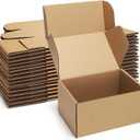 Shipping Boxes 6x4x3 inches Small Mailing Boxes 25 Pack Brown Cardboard Corrugated Box Mailers