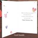 3 x IDU Valentines Day Card for Boyfriend,Valentines Day Cards for Him,Boyfriend Valentines Day Gifts with Glitter Heart Design