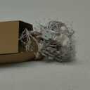 Christmas Lights 100 Count Mini Clear Lights 32ft White Wire Christmas Tree String Lights Set for Outdoor Indoor Christmas Decorations Wedding Decorations Valentines Day Decor,UL Certified (32feet)