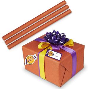 All Star Products Textured Basketball Wrapping Paper | Feels Like A Real Basketaball | 21 x 30 Sheets | 3 Roll Wiith 2 Sheets Each | Hoopz Gift Wrap