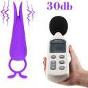 Quiet Powerful Silicone Mini Vibrator with 10 Modes for Travel, Rechargeable Sex Toys with Soft Smooth Tentacles to Clitoris Nipple Penis Stimulation Massager for Women, Men and Couples