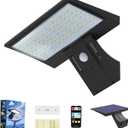 Solar Lights Outdoor Waterproof-4 Lighting Modes Wall Light with Remote,520LM IP65 Waterproof,Motion Sensor Outdoor Lights Powered for Front Door,Yard,Deck,Fence,Garage,Pathway,(4.2W)