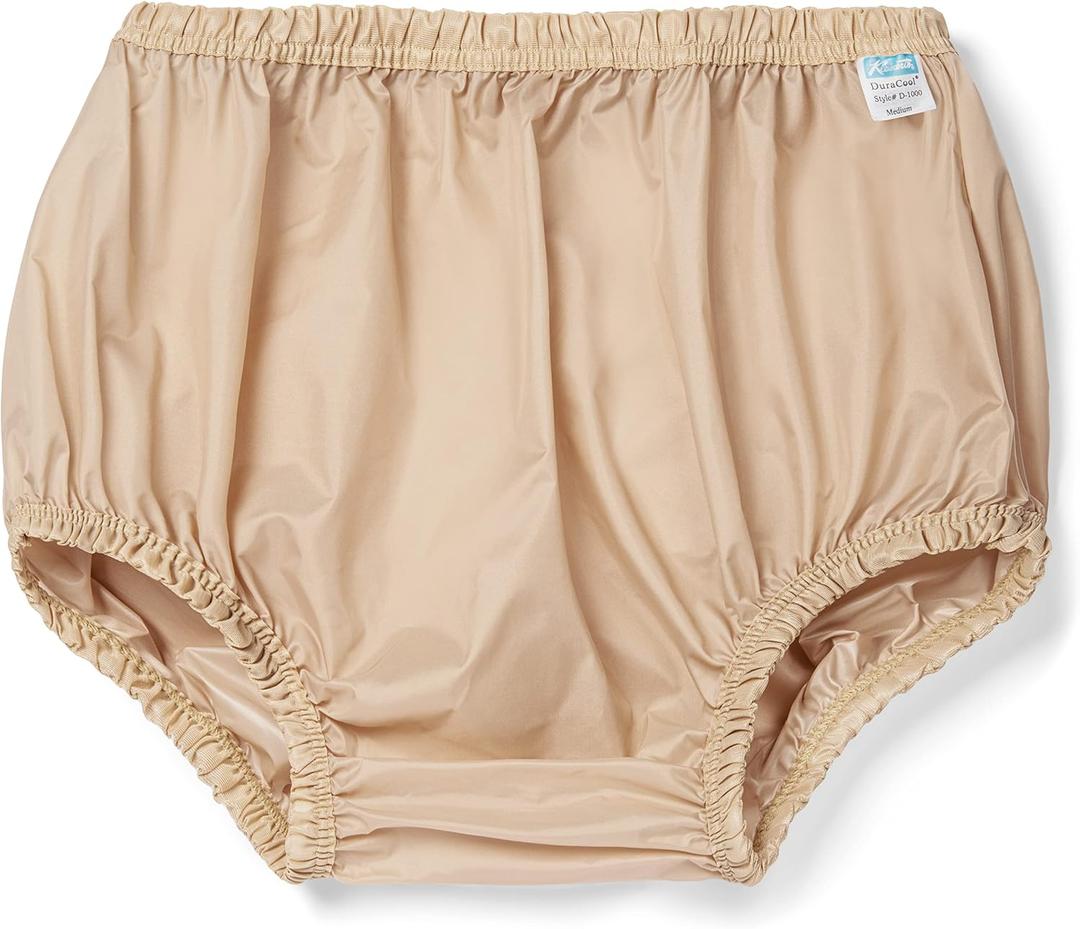 Waterproof Pull-On Unisex Incontinence Cover Pant. Cool-Soft-Light-Durable-Leakproof-Washable Nylon. No Heat. Wear with Diaper, Guard Or Pad. Protects Clothing & Mattress. by Kleinert's (3X-Large, Beige)
