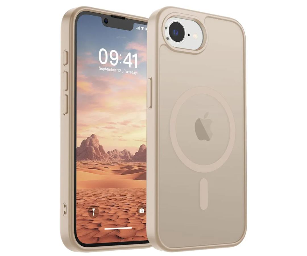 SUPFINE Magnetic for iPhone 16 Plus Case (Compatible with MagSafe)(Military Grade Drop Protection) Slim Translucent Matte Shockproof with Anti-Fingerprint Phone Case 2025,Desert Gold