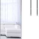 ANYHI Over The Door Mirror, 47"x12" Silver Full Length Mirror with 2 Hooks, Aluminum Brushed Frame, for Bedroom Bathroom