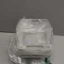 6-Pack Small Clear Storage Baskets, Adhesive Spice Rack Wall Mount for Countertop/Cabinet/Bathroom, Plastic Storage Bins Kitchen Wall Organizer and Storage Shelves, Spice Organizer