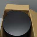 TIPGO 1.2 Gallon Small Black Trash Can, 4.5 Liters Bathroom Garbage Can with lid, Mini Step Trash Bin, Stainless Steel Wastebasket for Bathroom, Bedroom, Office (Matte Black)