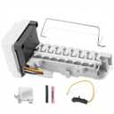 W10882923 Refrigerator Ice Maker Assembly, Durable and Reliable, Stable Ice-Making, Replaces AP6037857, WPW10377151, WPW10377147, W10377147, 4455397, W10300024, PS11769140