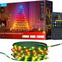 Govee Christmas Lights 2, RGBWIC 99FT 300LEDs Holiday String Lights with Shape Mapping Function, Smart LED Decoration for Indoor Outdoor Tree, 130+ Preset Scenes, Voice and APP Control, Green Wire