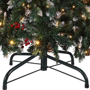 Christmas Tree Stands for Artificial Trees: Small Christmas Tree Base Replacement Iron Christmas Tree Metal Stand for Christmas Tree (15.7 x 15.7 x 4.9 Inch)