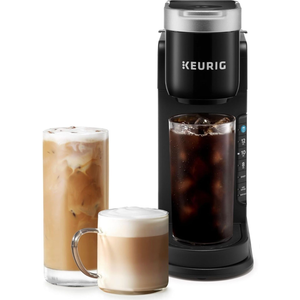 Keurig K-Caf Barista Bar Single Serve Coffee Maker, with 3 Brew Sizes, Hot and Cold Coffee Capabilities, 2oz Coffee Shot Button, Black