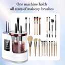 3 IN 1 Electric Makeup Brush Cleaner & Dryer Machine Automatic Cosmetic Brush Washer for All Sizes Portable USB Deep Cleaning Beauty Tool Gift for Women