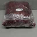 duduta Burgundy Faux Sheepskin Runner Rug 2x6 ft, Fluffy Shag Bedroom Dorm Rug Decor Fur Seat Couch Covers Washable