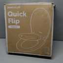 Jool Baby Quick Flip Toilet Seat with Built-in Potty & Splash Guard for Toddler Training, Slow Close (Round)