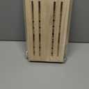 Wonderjune Wooden Baskets for Valentine's Day Gifts Empty Wood Basket with Cellophane Bag Ribbon Greeting Card for Birthday Baby Shower Wedding Housewarming Gifts Packaging (Wood, Small)