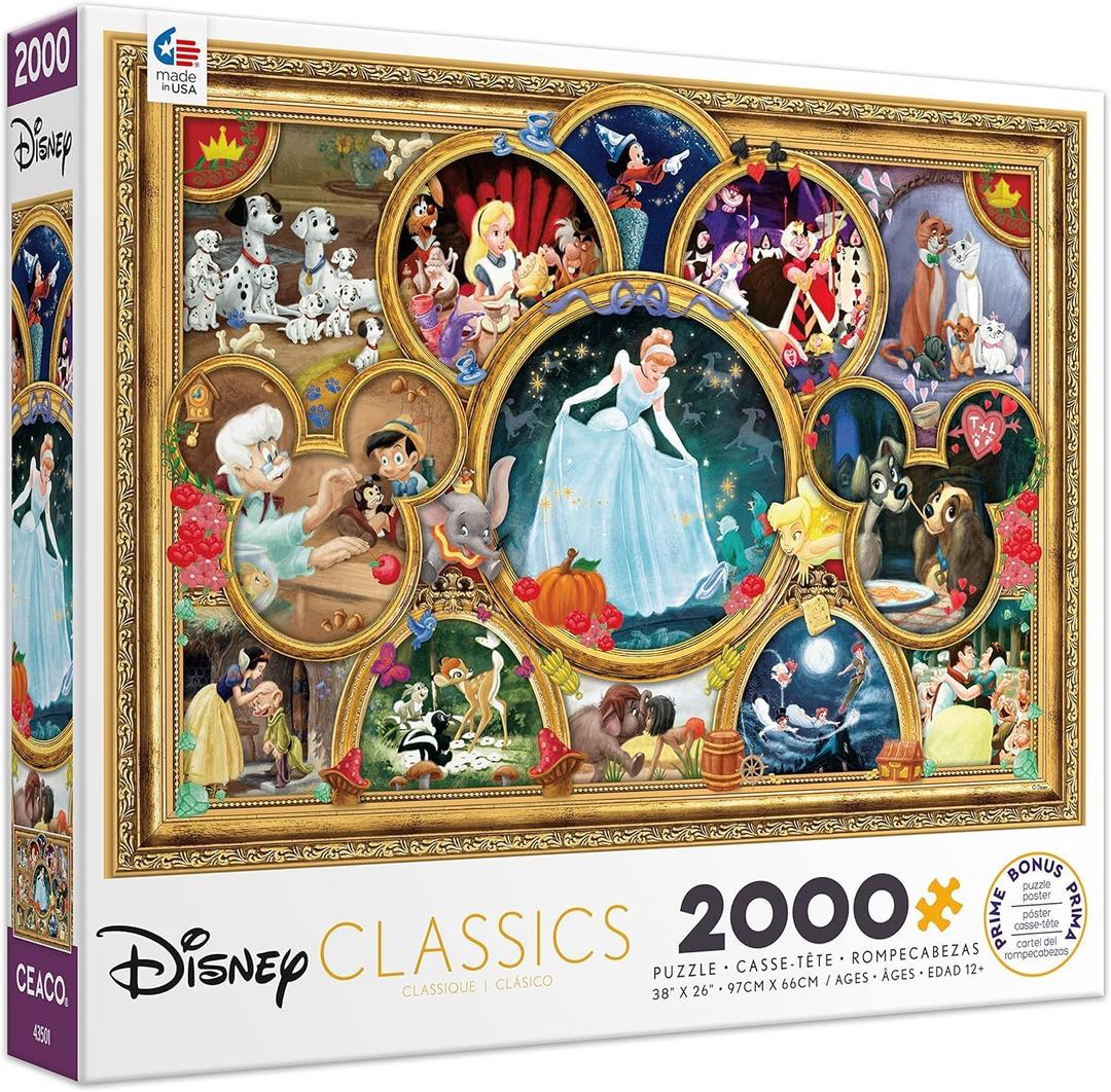 Ceaco - Disney Classics - Disney Classics - 2000 Piece Jigsaw Puzzle , 5"
