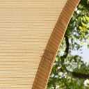 Amgo 16' x 20' Beige Rectangle Square Sun Shade Sail Canopy Awning Fabric Mesh AGSLR, 95% UV Blockage, Water & Air Permeable, 200GSM Heavy Duty Commercial and Residential (We Make Custom Sizes)