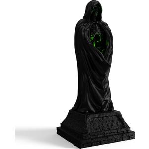 GonGoo Resin Gothic Decor Indoor, Light Up Ghosts of Gothic Room Decor, Cool Black Ghost Figure with The Cloak Grim Reaper, Suitable for Placing in The Home, with a Vintage and Fantasy Home Decor