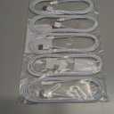 [ MFi Certified ] 5Pack 6ft iPhone Charger Cable, Long Lightning Cable 6 Foot, High Fast 6 Feet iPhone Charging Cable Cord Connector for iPhone 12 Mini 12 Pro Max 11 Pro MAX XS Xr X 6 AirPods (white)