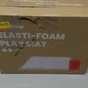 Blissful Diary Vegan Leather Baby Play Mat, 50x50 Thicken Foam Cushioned & Waterproof Playpen Mat for Infants and Toddlers, Stylish and Just Wipe-Clean Playmat for Baby Play on Floor, Taupe