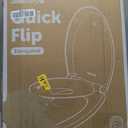 Jool Baby Quick Flip Toilet Seat, Built-in Potty & Splash Guard (Elongated)