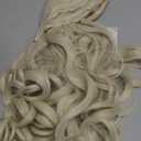 Topcosplay Women Wigs Beige Long Curly Wavy Cosplay Halloween Costume Party Wigs