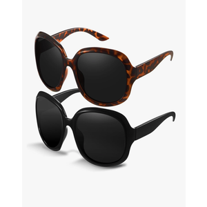 miyya Bug Eye Oversized Polarized Sunglasses Womens, Trendy Retro Sun Glasses for Women 2025, Oversized UV Protection Shades