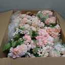 Peonies Artificial Flowers 12 Bundles Pink Flowers Bouquet, Lifelike Silk Fake Peonies with Stems for Home Table Centerpieces, Wedding, Party & DIY Bridal Floral Arrangements (Light Pink)