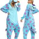 Onesie Adult Animal Pajamas (X-Large, 0067blue)