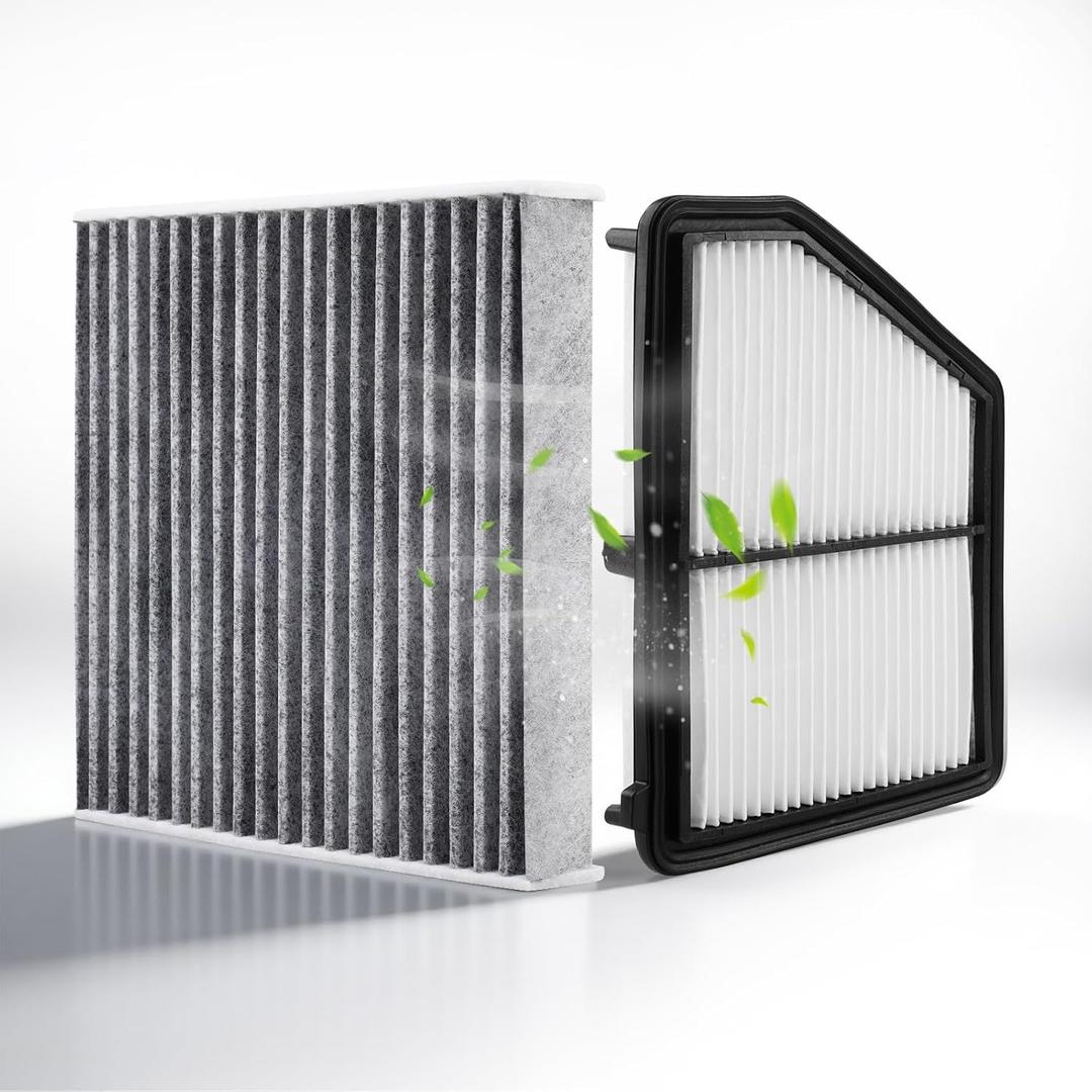 Engine & Cabin Air Filter for Honda Civic 2016-2026 2.0L, HR-V 2023-2026 HRV 2.0L (Not Fit Civic Hatchback) Air filter for Car Replacement CF11182 CA12051 Automotive Accessories- 2 Pack