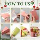 2 x Yinder 24 Pcs Christmas Empty Advent Calendar Boxes to Fill DIY 24 Days Countdown Gift Boxes Double Layer Cake Advent Calendar Fill Your Own for Xmas Holiday Decorations