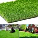 AYOHA Artificial Turf 4 ft x 6 ft with Drainage, 1.38 Inch Realistic Fake Grass Rug Indoor Outdoor Lawn Landscape for Garden, Balcony, Patio, Synthetic Grass Mat for Dogs