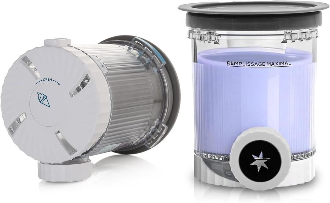 2 Pack creami swirl pints and Lids,NC700 Makers Containers Cups creami accessories Compatible with Swirl Ice Cream & Soft Serve Makers