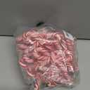 Hungdao 24 Pcs Bow Candy Cane Christmas Ornaments Red and White Christmas Tree Decoration Stripe Candy Cane Hanging Ornament Polymer Clay Peppermint Pendant for Xmas Tree Home Party Holiday Decor