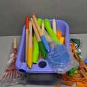 Magic4U 11-Piece Kids Gardening Set with Wheelbarrow, Shovel, Rake, Hoe, Gloves & Apron - Heavy-Duty Steel Tools & Interchangeable Handles, Outdoor Yard Toys for Boys Girls Ages 3-8 (Blue)