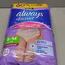 Always Discreet Adult Diapers for Women, Incontinence Underwear, Postpartum Essentials, Disposable Briefs, Max Absorbency, Bladder Leak Protection, Small/Medium, 32ct