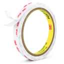 0.39in X 9.85ft Double Sided Tape Heavy Duty, Removable Mounting Tape for Wall, White Sticky Foam Tape, Picture Hanging Strips & Poster Hanger, Waterproof Adhesive Strips for LED Light