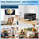 L1800 DTF Printhead Replacement Compatible with R1390 R1400 R1430 R1500W R260 R270 R330 Stable White Ink Flow, Anti-Clog High Precision Print Head